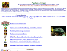 Tablet Screenshot of postharvest.com.au